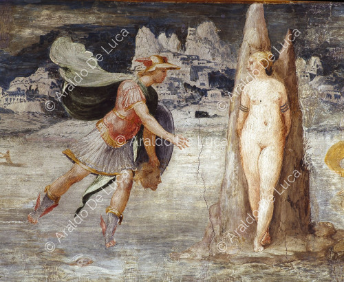Fresko in der Halle des Perseus