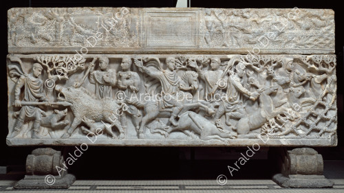 Sarcophagus with hunting scene