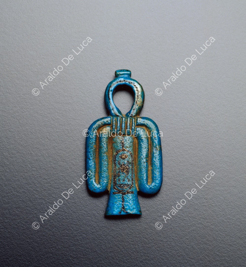 Tesoro de Tutankamón. Amuleto Tyet de loza