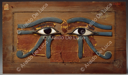 Table with carved eyes