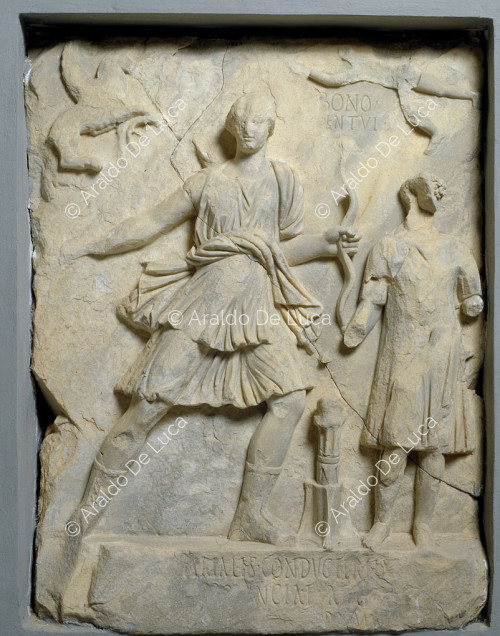 Relief with Diana the Huntress