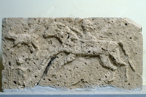 Frieze with hunting scene