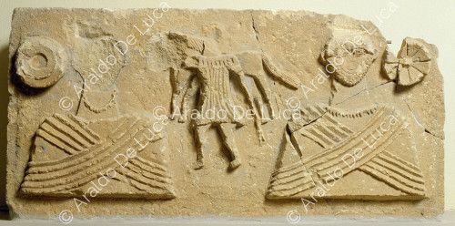 Commemorative frieze with married couple