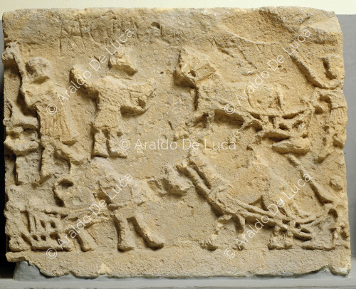 Frieze with ploughing with dromedaries