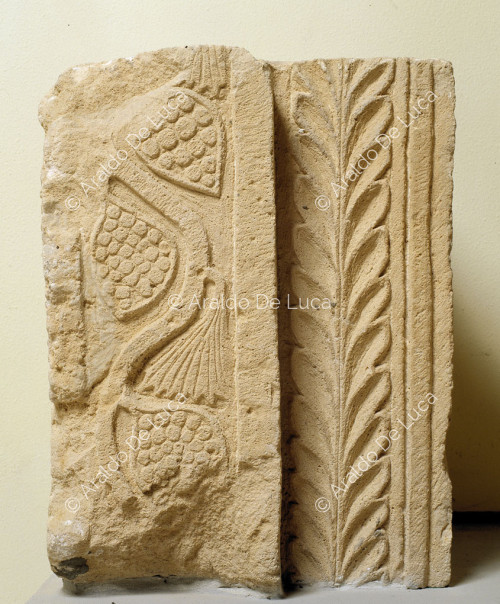 Relief with Christian symbol