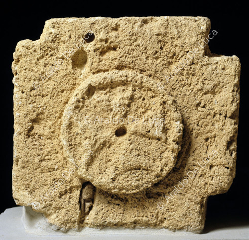 Relief with Christian symbol