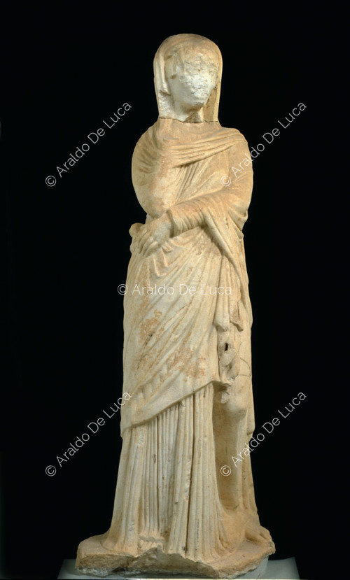 Statue einer Adeligen, die als Ceres dargestellt wird