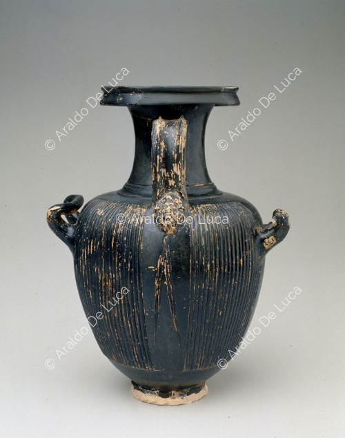 Three-handled amphora