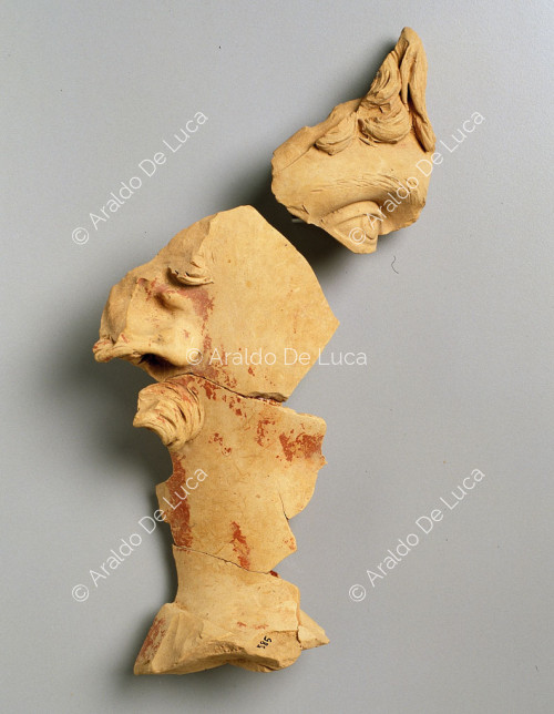 Fragmento de rostro en cerámica