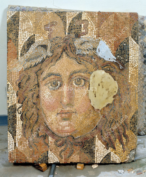Mosaic with head of Medusa