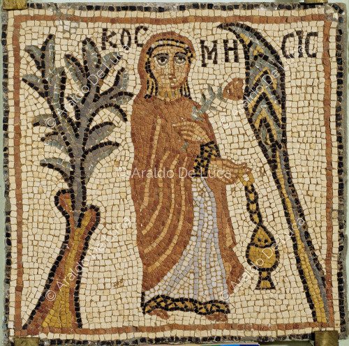 Mosaico policromo con Kosmesis