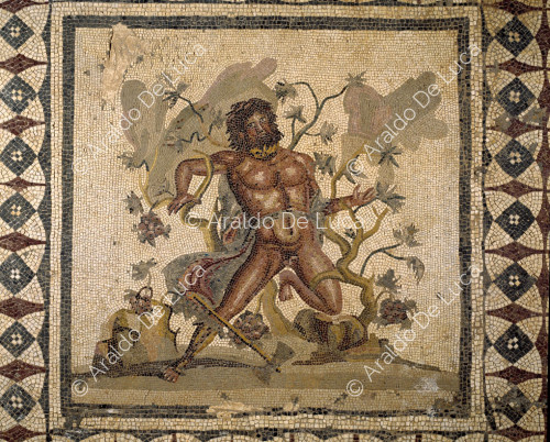 Mosaik mit Lycurgus und Ambrosia