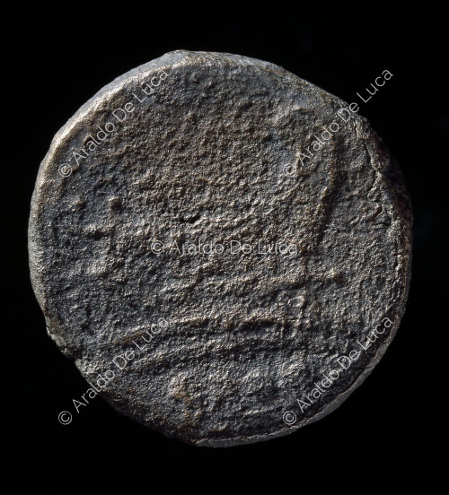 Prora of a ship, Roman Republican coin from the Prora series