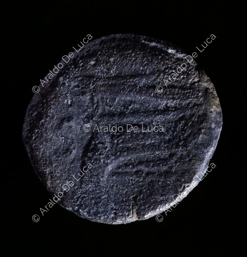Prora eines Schiffes, römisch-republikanische Münze aus der Prora-Serie