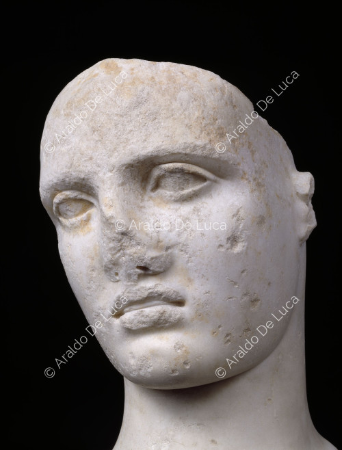 Colossal head of female deity