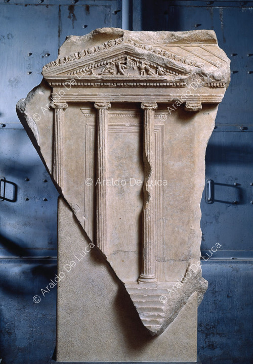 Relief with Ionic Tetrastyle Temple