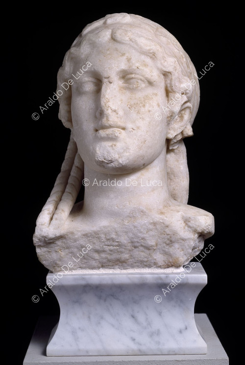 Female head depicting the poetess Sappho