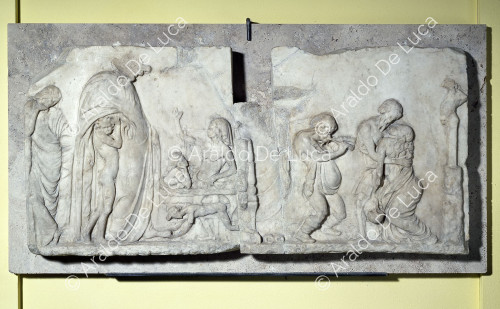 Modern relief with Dionysian procession