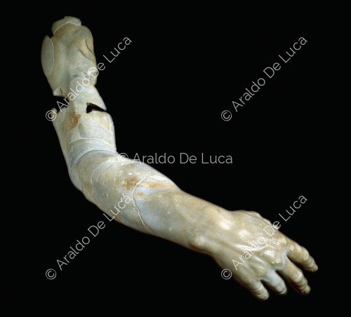 Grupo de Polyphemus, detalle del brazo