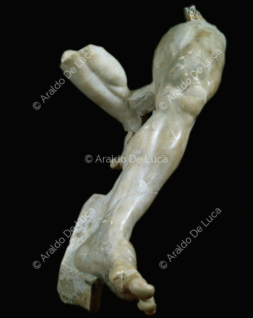 Group of Polyphemus, detail of the leg
