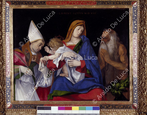 Madonna mit Kind, St. Flavianus und St. Onofrio