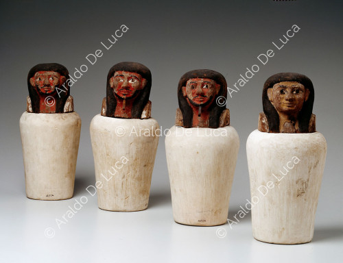 Inepuhotep's set of canopic jars
