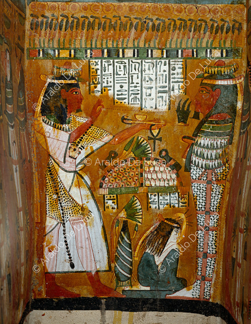 Bed of the mummiform sarcophagus of Djedhorefankh