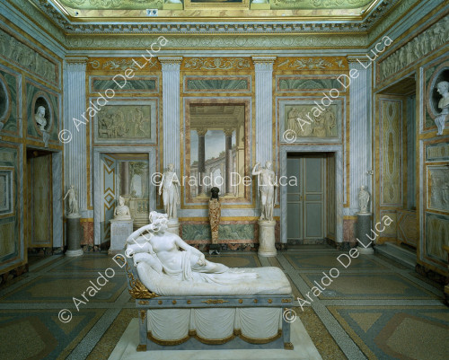 Veduta della sala I o sala Paolina Borghese