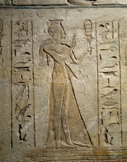 Temple of Ramesses II. Relief with Ramesses II