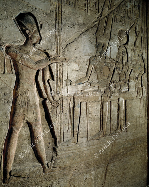 Templo de Ramsés II. Detalle de la batalla de Quadesh