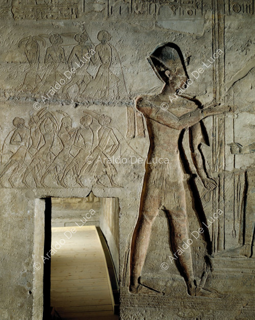 Tempio di Ramesse II. Particolare della battaglia di Quadesh
