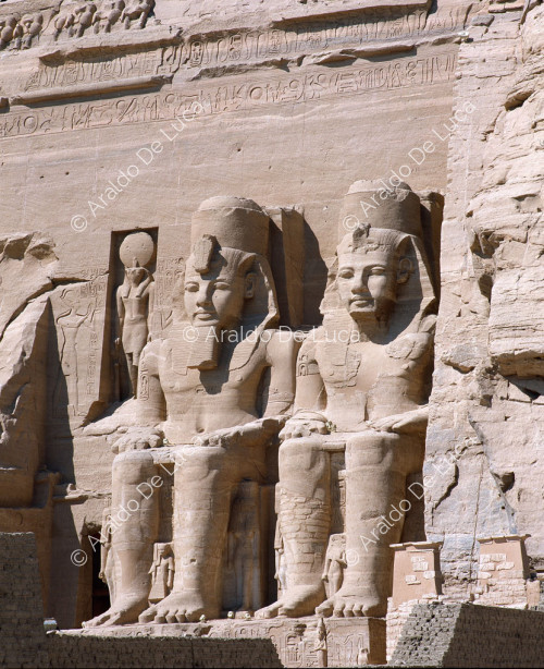 Facciata del Grande Tempio di Ramesse II ad Abu Simbel