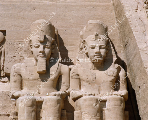 Fachada del Gran Templo de Ramsés II en Abu Simbel