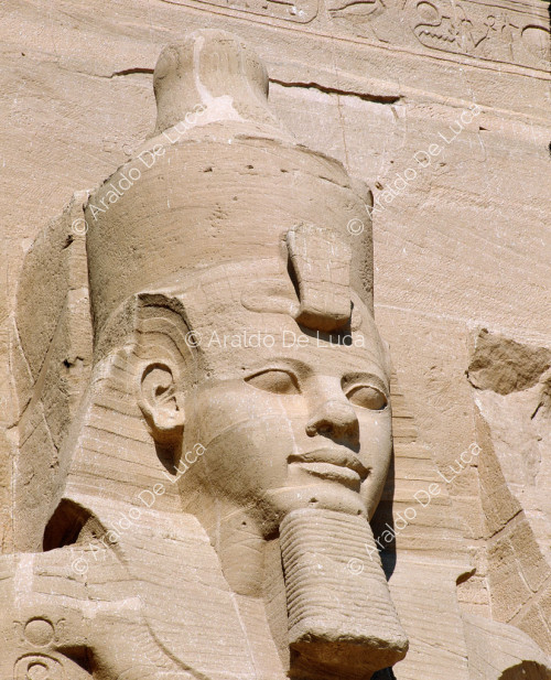 Façade of the Great Temple of Rameses II at Abu Simbel