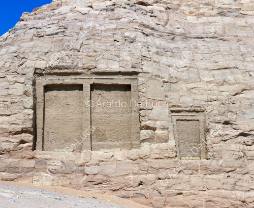 Estelas de roca del Gran Templo de Abu Simbel