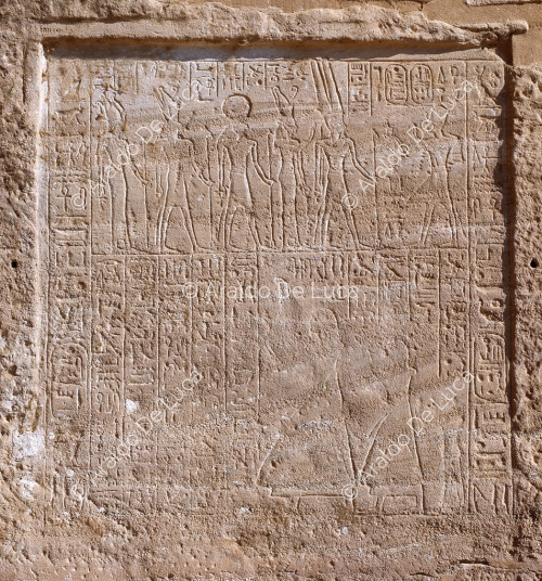 Estela dedicatoria de Abu Simbel