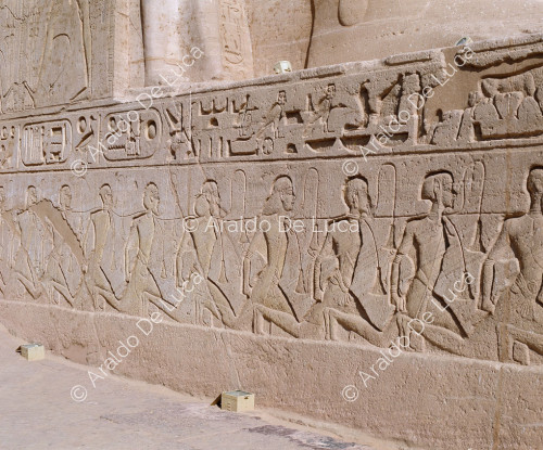 Tempio di Abu Simbel: rappresentazione dei nemici