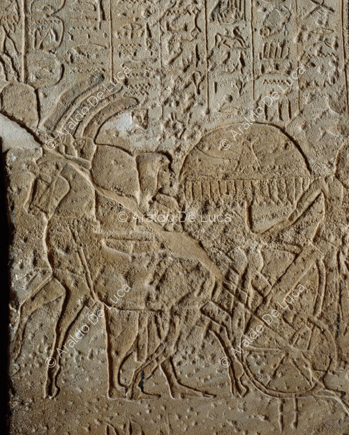 Mur de la bataille de Qadesh. L'armée de Ramsès II