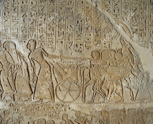 Schlacht von Qadesch: Kriegsrat von Ramses II. mit Offizieren