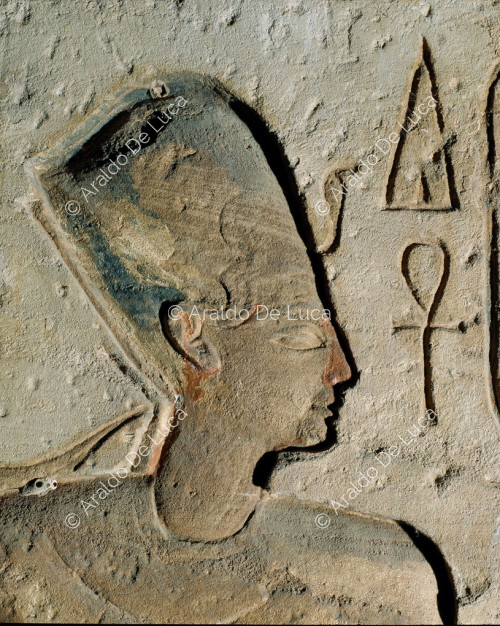 Batalla de Qadesh: detalle del consejo de guerra con Ramsés II delante de sus oficiales