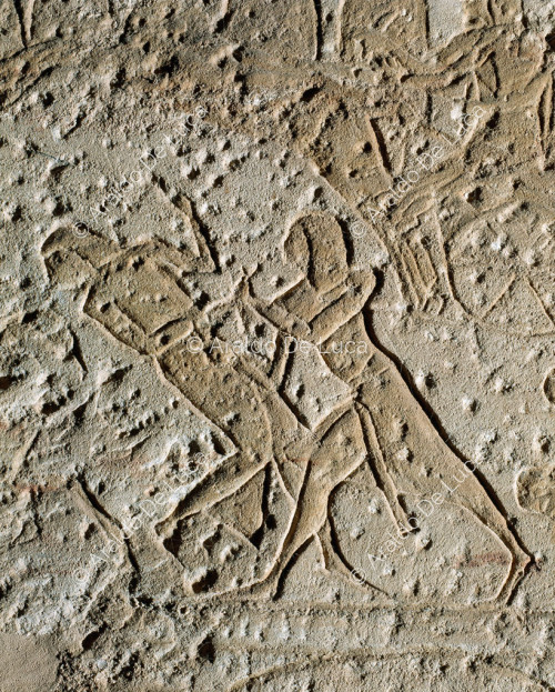 Wall of the Battle of Qadesh. Combat scene