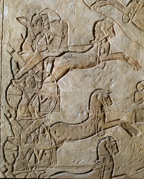 Battle of Qadesh: clash between Egyptian and Hittite chariots