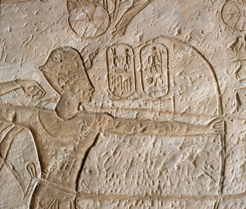 Battle of Qadesh. Ramesses II attacks the enemies