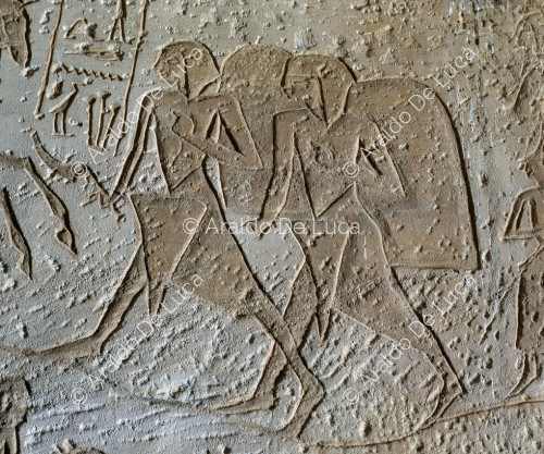 Mur de la bataille de Qadesh. L'armée de Ramsès II lors de l'attaque