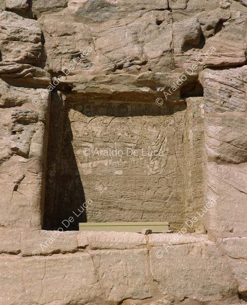 Stèle rocheuse du grand temple d'Abou Simbel
