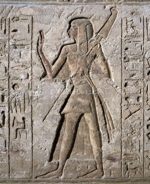 Tempio di Ramesse II. Rilievo con Ramessu