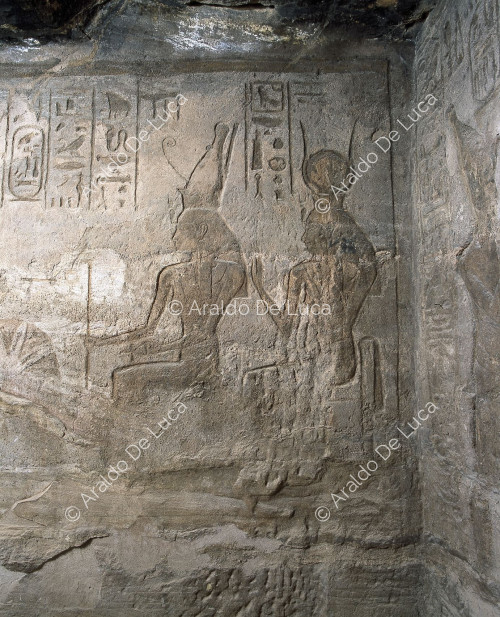 Mut und Hathor (Detail)