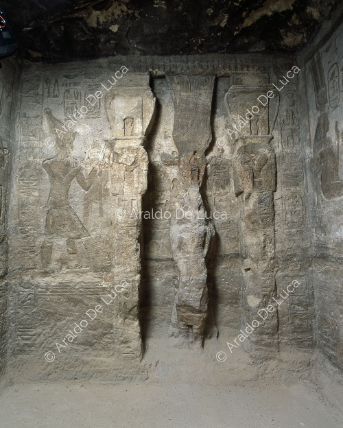 Tempel von Ramses II. Wanddekoration