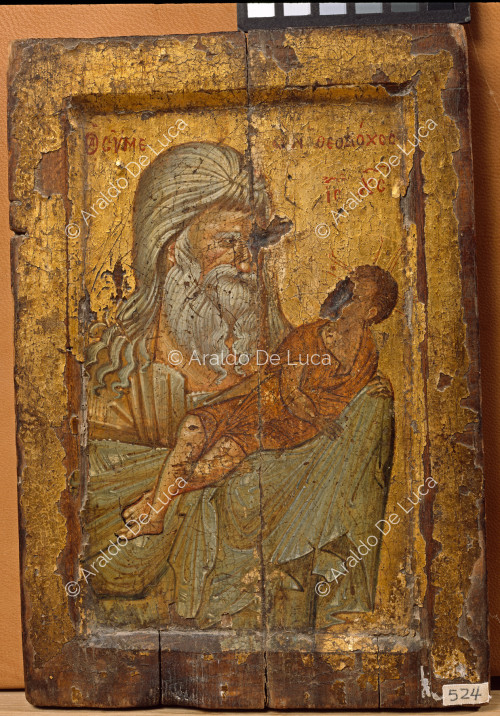 Ikone mit dem heiligen Simeon