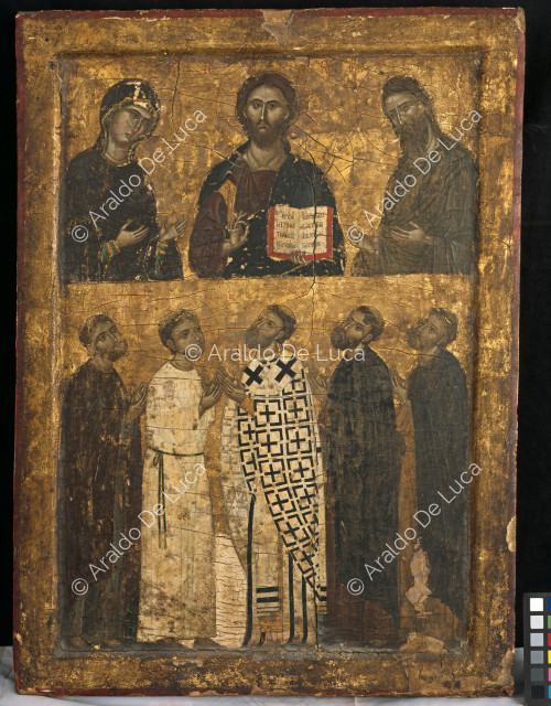Icon with Christ, the Virgin and Saints